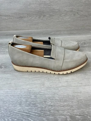 Mocassim feminino Dr. Scholl's Imagine 10 cinza plataforma de malha sapatos confortáveis casuais - Imagem 1 de 4