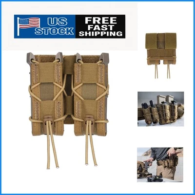 Versatile Double Magazine Pouch for 9MM & Glock - Quick Access Tactical Gear - Image 1 of 4