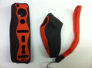 2 SILICON SKINS CASE COVERS FOR NINTENDO Wii REMOTE & NUNCHCUCK CONTROLS O&B 41K - Picture 1 of 1