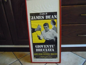 LOCANDINA ORIGINALE JAMES DEAN GIOVENTU' BRUCIATA 1955  - Picture 1 of 1