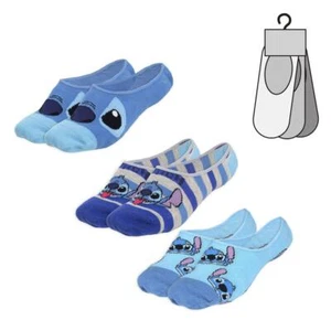 Stitch Socks 3 Pairs Disney Ladies Teens trainer liners 3 pack - Picture 1 of 2
