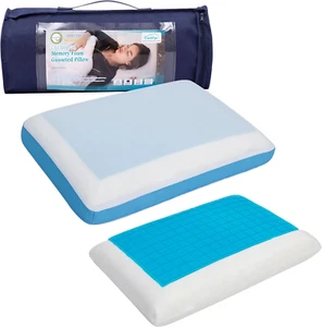Cervical Pillow, Cooling Orthopedic Memory Foam Pillow for Side Back Stomach Sle - Picture 1 of 8