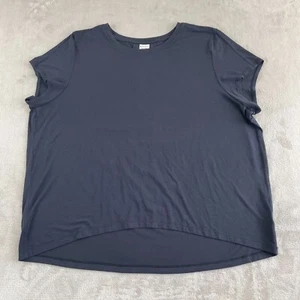 Athleta With Ease Tee Women Large Black Yoga Athleisure Loungewear Active - Picture 1 of 7