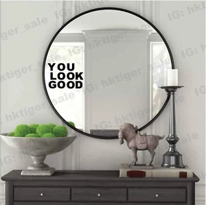 You Look Good Positive Vibes Vinyl Sticker 6" x 4" Precision BLACK - Picture 1 of 5