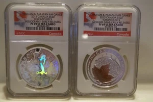 Pair of 2015 Canada $20 Toronto Pan-Am Games NGC PF69 U/C - Picture 1 of 2