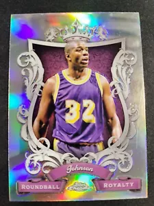 2024 Topps Chrome Magic Johnson ROUNDBALL ROYALTY REFRACTOR Card #RR-5 Lakers - Picture 1 of 2