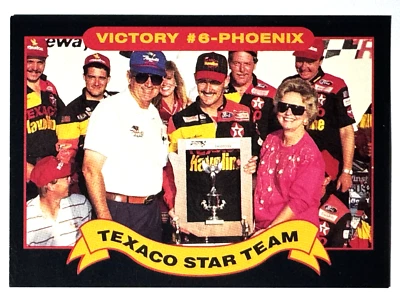 HOF'ers DAVEY & BOBBY ALLISON, MCREYNOLDS 1992 Maxx Texaco Star Team Card #19 - Image 1 of 3