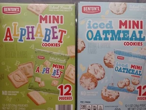 Benton's Mini Alphabet Kekse & Mini Schokolade Chip Kekse 12oz 340g (2 Schachteln) - Bild 1 von 2