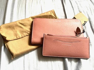 NWT Burberry Abbey Leather Wallet Clutch Rose Pink w Card Coin Case 6CC $630 2-1 - Picture 1 of 7