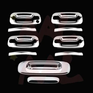 AAL FOR CHEVY SILVERADO 00-06 CHROME COVERS 4 DOORS HANDLES+TAILGATE - Picture 1 of 1