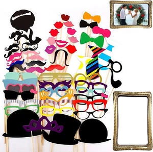 59 Stück Set Fotobox Accessoires Hochzeit, Fotobox Accessoires Geburtstag Party - Bild 1 von 11
