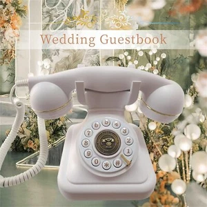 Audio Guest Book for Wedding Phone,for Birthdays Parties Rentals (Retro White) - Picture 1 of 9