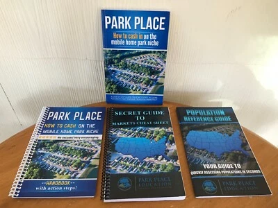 HOW TO CASH IN  ON THE MOBILE HOME PARK NICHE TONY FERRIS - PARK PLACE BOOK SET! - Image 1 of 4