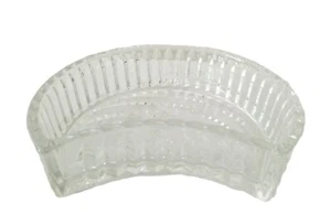 Deko Teller Glasschale gefüttert Muster Halbmond Mondform - Bild 1 von 8