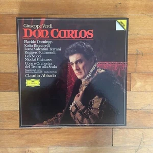 Giuseppe Verdi Don Carlos 5 LP Box Set Placido Domingo Claudio Abbado 415316-1 - Picture 1 of 7