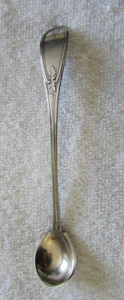 Cucharón de mostaza mayonesa de plata de ley variante oliva sin fabricante - Imagen 1 de 3