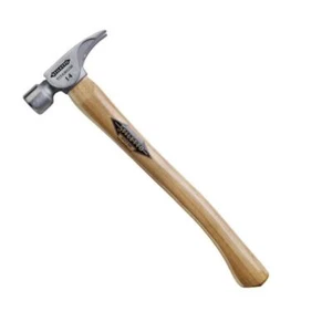 14 oz. Titanium Milled Face Hammer with 18 in. Curved Hickory Handle - Picture 1 of 9