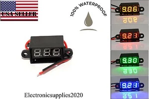 Mini DC Waterproof 0.28 DC 3.5-30V Mini Digital LED Voltmeter Volt Meter - USA - Picture 1 of 8