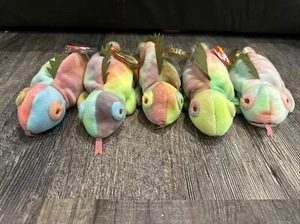 Lot of 5 TY Beanie Babies "Iggy" - Picture 1 of 6