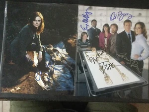 1- Emily Deschanel 1-Cast of Bones Tv show 8x10 AUTO PHOTOS w/COA - Picture 1 of 5