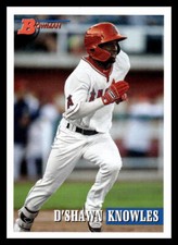 2021 Bowman Heritage D'Shawn Knowles  Prospect 139 Los Angeles Angels