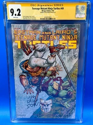 Teenage Mutant Ninja Turtles #49 - Mirage Studios - CGC SS 9.2 - sig Jim Lawson - Image 1 of 4