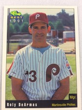 1991 Martinsville Phillies-Classic BEST Minor Lg Baseball Card-Roly DeArmas