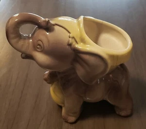 Vintage Royal Copley Circus Elephant Planter Multi Color 8" H - Picture 1 of 9