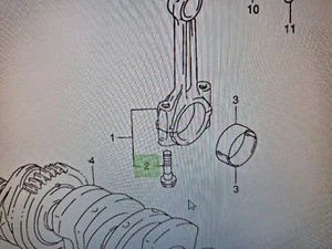 12163-33E00 Pleuelschraube Suzuki GSX-R600 750 SRAD - Bild 1 von 2