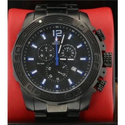 Swiss Precimax SP13263 Legion Pro esfera negra con acero inoxidable negro para hombre Foto 1 de 4