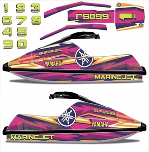 Yamaha Super Jet Square Nose - Set Decal JS 550 / Graphics / Stickers / Decals - Picture 1 of 2