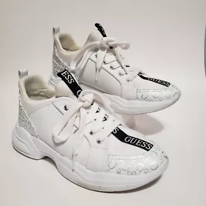 Guess Women's Sz 10 White Sneakers - Picture 1 of 10