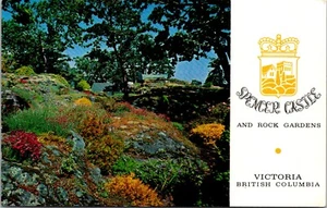 Spencer Castle and Rock Gardens Victoria BC Canada Postcard - Picture 1 of 2