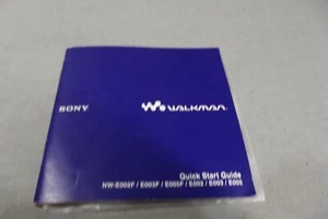 Original CD and Quick Start Guide for Sony Walkman NW-E002F, E003F, E005F - Picture 1 of 4