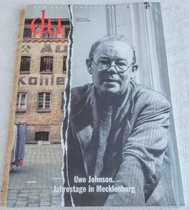 Uwe Johnson: Jahrestage in Mecklenburg. DU Heft No. 10 Oktober 1992 - Bild 1 von 3