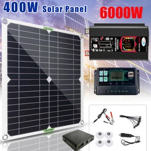 6000W Complete Solar Panel with 400W Solar Power Generator 100A 110V Grid System - Picture 1 of 29