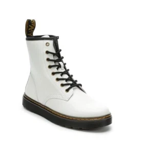 Dr. Martens Zavala Combat Damenstiefel – weiß, Größe 6 - Bild 1 von 9
