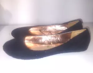 Scarpe basse Charles Albert taglia 12 (veste come 11) abito da ballo nero pizzo all'uncinetto - Foto 1 di 6