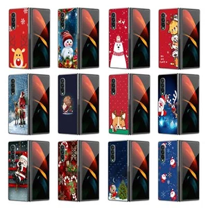 Custom Merry Christmas Santa Claus Case Cover For Samsung Galaxy Z Fold 4 5 6 7 - Picture 1 of 28