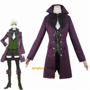 Black Butler Alois Camisa Trancy Chaleco Abrigo Conjunto Cosplay Para hombres Ropa Regalo de Navidad - Imagen 1 de 7