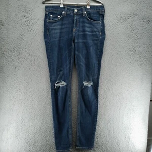 Rag & Bone New York Blue Jeans Womens 26 Mid-Rise Skinny Whiskering Wash - Picture 1 of 18