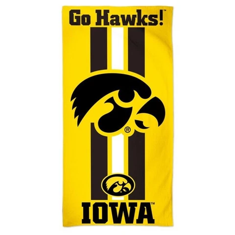 Iowa Hawkeyes NCAA 30" x 60" Beach Towel McArthur Cover