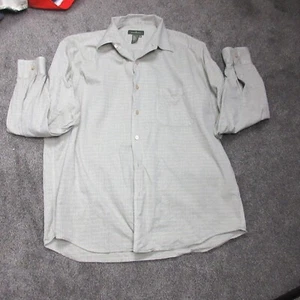Ermengildo Zegna Shirt Mens Extra Large Brown Plaid Italy Grandpa - Picture 1 of 14