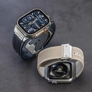 Gumowy pasek sportowy silikonowy pasek do Apple Watch 9 8 7 6 5 SE 44/45/49mm Ultra 2 - Zdjęcie 1 z 39