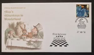 GB Buckingham 2015 Alice in Wonderland Stamp on First Day Cover, 27 May 2016 SHS - Picture 1 of 2