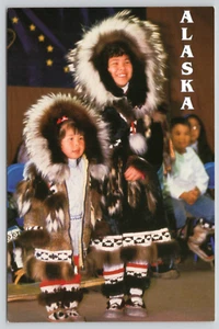 Postcard Inupiat Inuit Sisters NorDel & Qinugan Rexford Barrow Alaska 1992 - Picture 1 of 2
