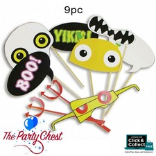 SPOOKY BOO CREW HALLOWEEN PHOTO PROPS Funny Selfie Photo Booth Prop Kit 997453