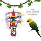 6pcs Parrot Swing Chewing Toys with Bell and Stand