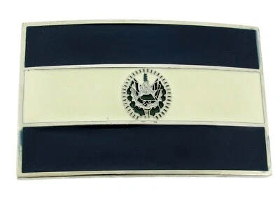 Bandera de El Salvador Hebilla Cinturón Salvadoreños Día Nacional del Padre Regalos Foto 1 de 4