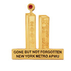 APWU New York Metro Ravers Pin Syndicat Américain Postal Workers Tours Jumelles